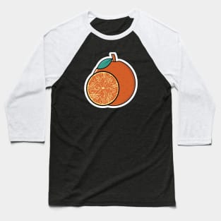 Orange Fruit vector icon illustration. Food nature icon design concept. Fresh fruit, Healthy food, Health protection, Natural fruits, Body freshness, Organic food. Baseball T-Shirt